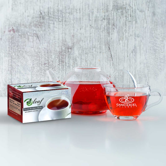 Oleaf gano rooibos drink