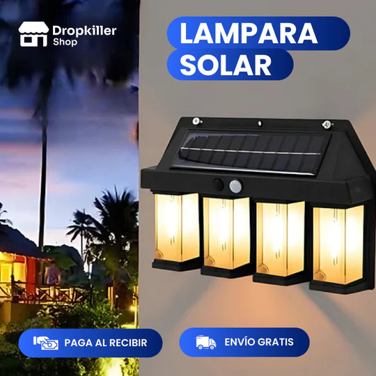 Lampara solar de pared