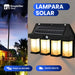 Lampara solar de pared